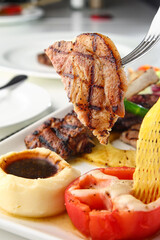 grilled pork ribs