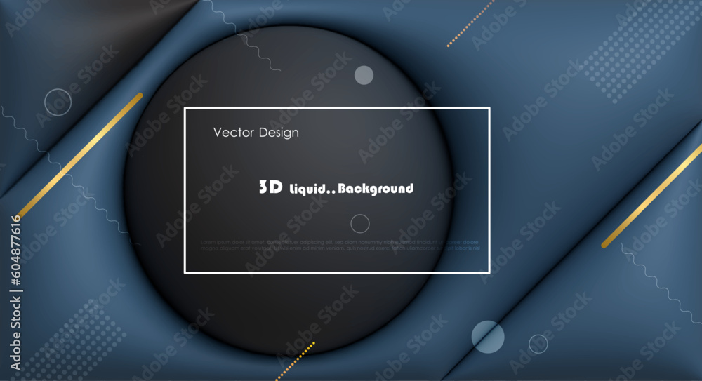 Aufkleber vector, illustration abstract element with dynamic shape, gradient color, 3d rendering background. m