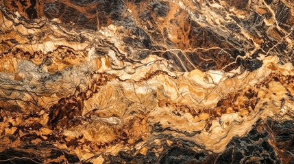 Brown marble abstract texture background, generative AI.