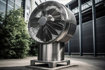 Rhythmic Functionality: Capturing the Cooling Tower Fan in Motion
