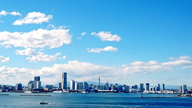 - 4K Timelapse - Yokohama Cityscape,みなとみらい
