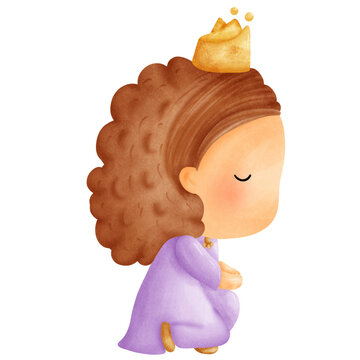 queen Esther story character in bible clipart.set of king ,queen, Mordecai human cartoon character.