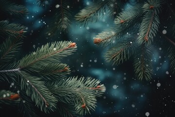 Fototapeta na wymiar Christmas tree branch