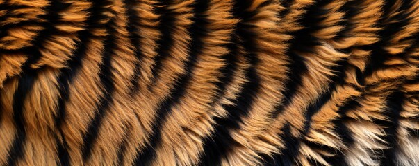 Fototapeta premium The texture of the tiger skin fur Generative AI 
