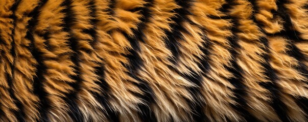 Fototapeta premium The texture of the tiger skin fur Generative AI 