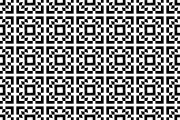 Fototapeta premium Abstract black and white pattern. Monochrome mosaic pattern graphic design element.