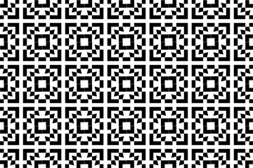 Fototapeta premium Abstract black and white pattern. Monochrome mosaic pattern graphic design element.