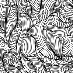 Abstract shape wallpaper. Hand drawn line illustration background. Ink painting style composition for decoration.