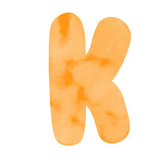 Art Font watercolor alphabet