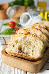 Concept of different world cuisine - Italian food and cuisine