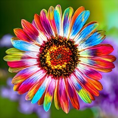 Oil painting. Chrysanthemum. Pastel effect. a colourful. ai image