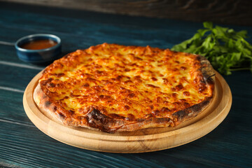 National Georgian cuisine food, flour product - Khachapuri