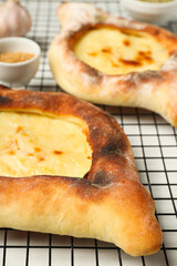 National Georgian cuisine food, flour product - Khachapuri
