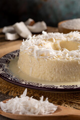 Sweet couscous. Traditional Brazilian dessert (cuscuz doce).