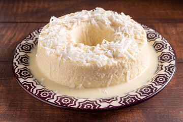 Sweet couscous. Traditional Brazilian dessert (cuscuz doce).