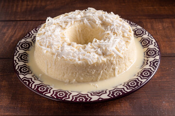 Sweet couscous. Traditional Brazilian dessert (cuscuz doce).
