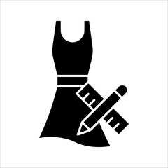 Size Guide icon. Outline style icon design vector illustration on white background