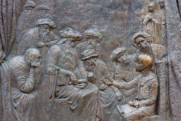 The Finding in the Temple – Fifth Joyful Mystery on Mount Podbrdo in Medjugorje, Bosnia and Herzegovina. Medjugorje, Bosnia and Herzegovina. 2016/11/12.	