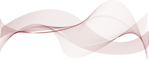  Abstract red line wavy stripes white background.isolated Wave line art Curved smooth design. 