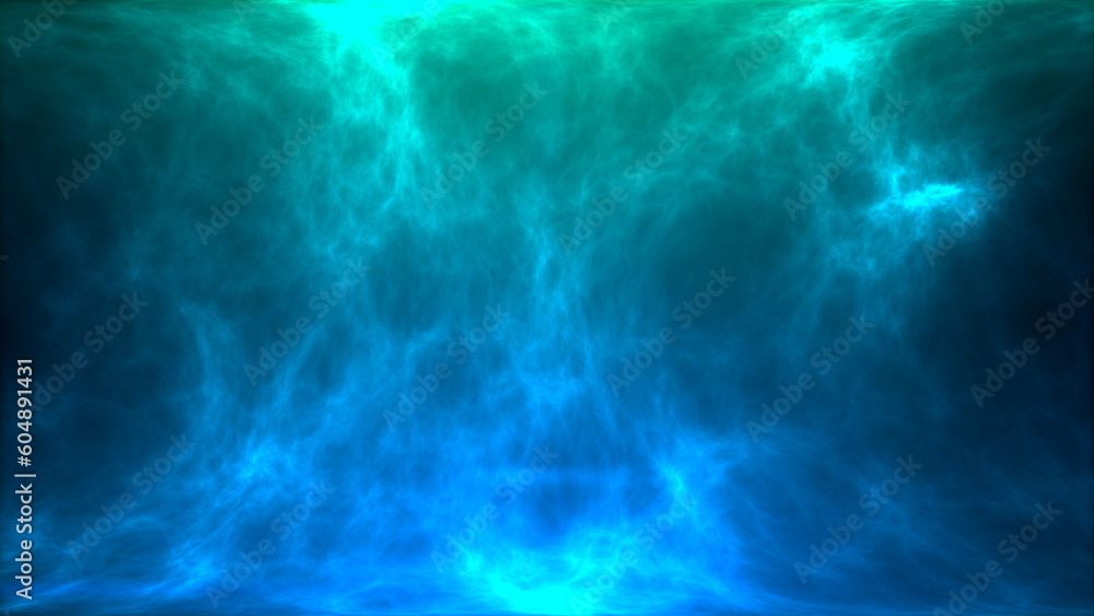 Wall mural abstract blue gradient smoke energy background
