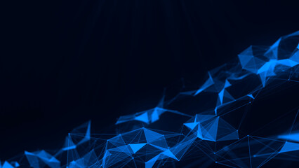 abstract blue plexus gradient background