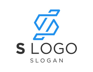 Logo about S Letter on white background. created using the CorelDraw application.