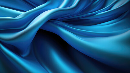 Obraz premium Deluxe silk cloth background with waves and drapery. Backdrop for fashion luxury design