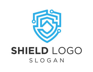 Logo about Shield on white background. created using the CorelDraw application.
