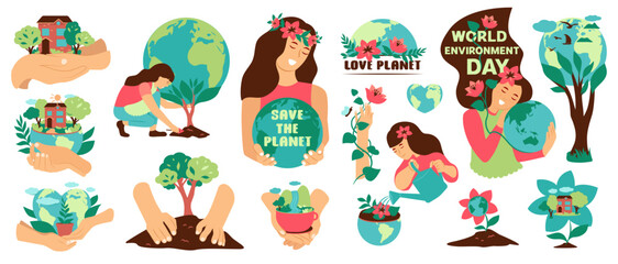 Hands holding planet Earth. Caring for environment, ecology concept. Save the planet