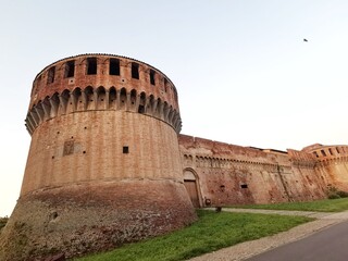 Fototapeta na wymiar Rocca Sforzesca in Imola in Emilia Romagna near Bologna 