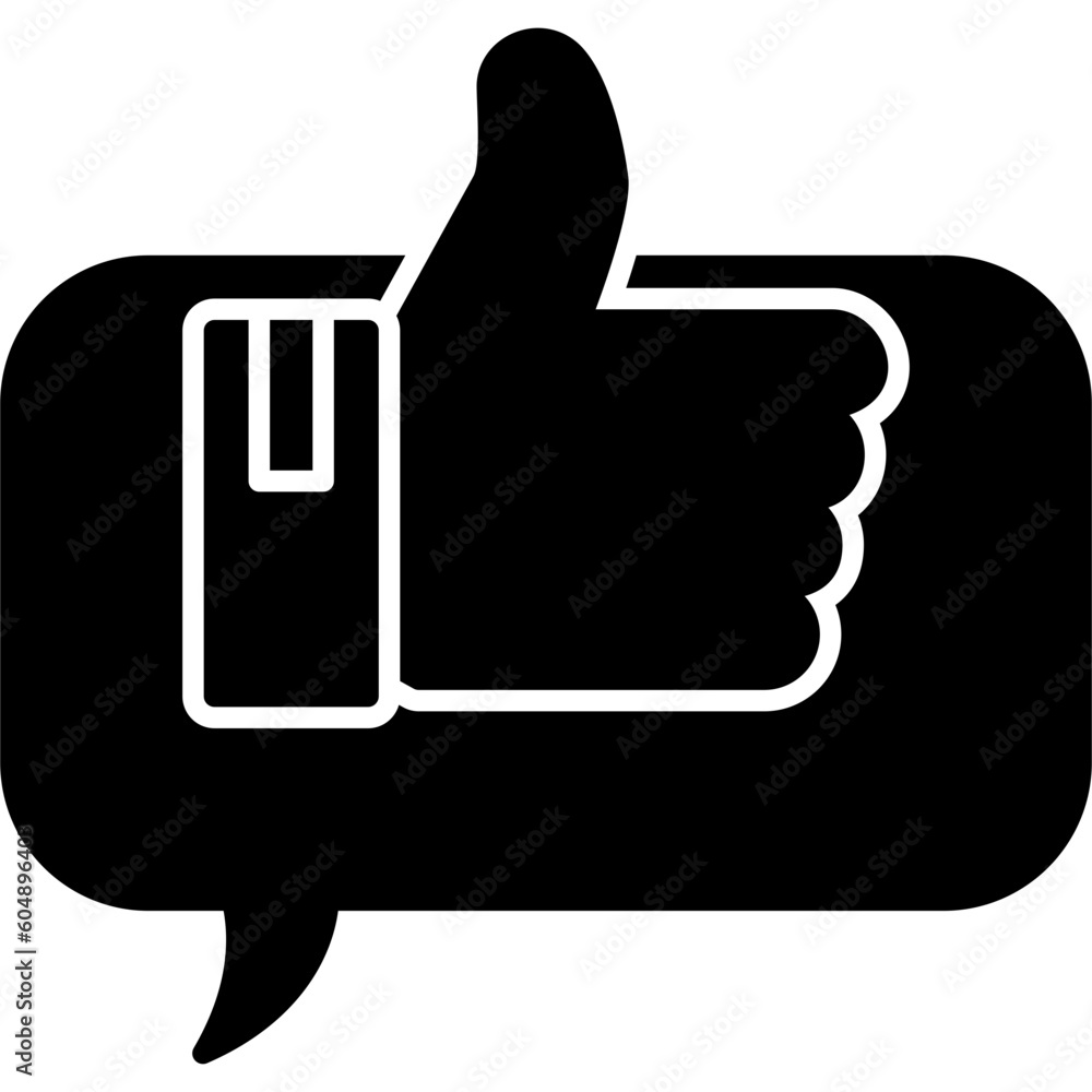 Poster Positive Comment Icon