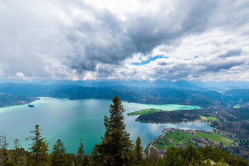 Fototapeta na wymiar View of Lake Walchensee