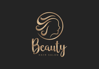 beauty salon hairdresser logo design
