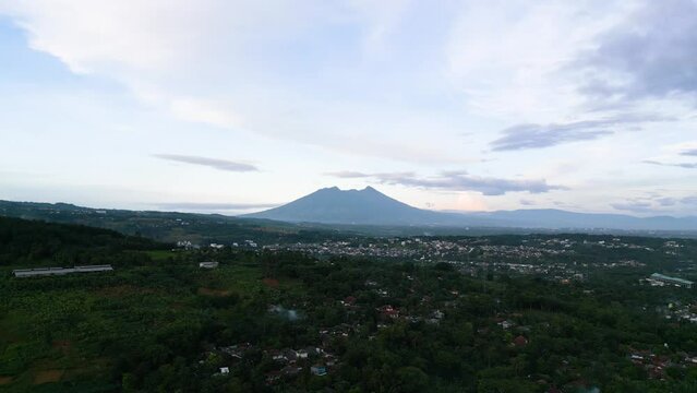 Beautiful scenery of morning in Sentul Bogor, Indonesia