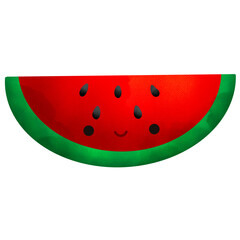 an illustration of  watermelon slice
