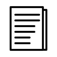 Document Icon represents documents and files, both digital and physical, encompassing information and data. It signifies record-keeping, information storage, and documentation