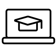 eLearning Icon signifies online learning and education through electronic resources, emphasizing flexibility and accessibility
