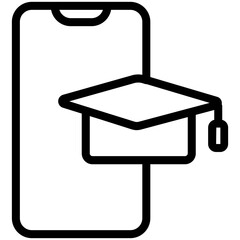 eLearning Icon signifies online learning and education through electronic resources, emphasizing flexibility and accessibility