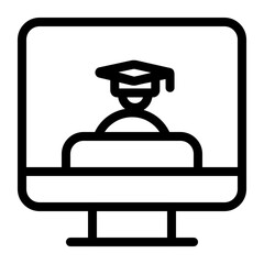eLearning Icon signifies online learning and education through electronic resources, emphasizing flexibility and accessibility