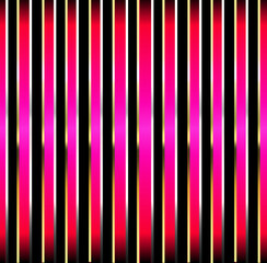 pink and black stripes with gold and silver lining