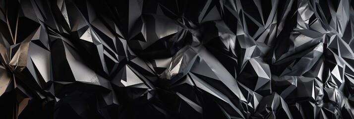 abstract black crystal texture