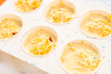 Bacon and cheese egg muffin