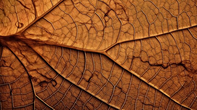 dry brown leaf texture background fiber structure