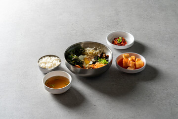 Bean sprouts, rice soup, pork, meat, Tongyeong, oysters, bibimbap, Korean food,