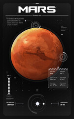 The Solar System-Mars and its characteristics vector illustration © BonkersArt