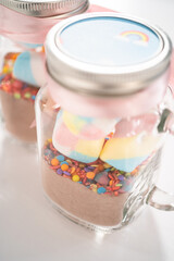 Unicorn hot chocolate mix