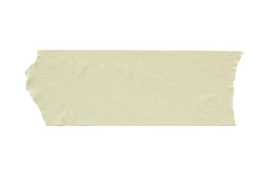 torn masking tape isolated with clipping path
