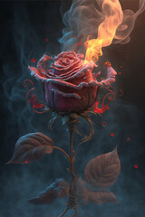 BURNING ROSE