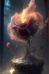 BURNING ROSE