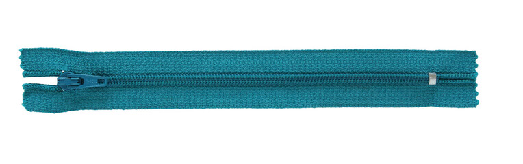 blue zipper isolated with clipping path © aopsan